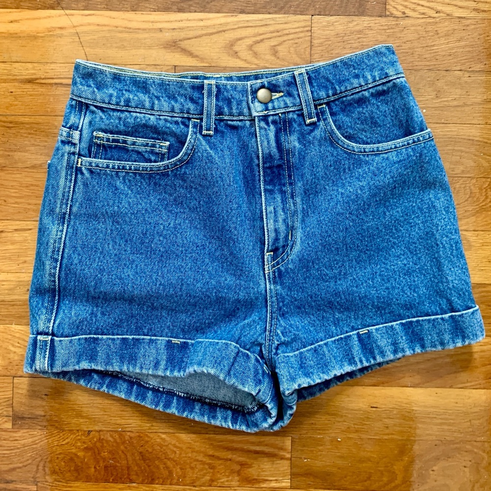 AVAILABLE IN JUNE American Apparel Classic Blue Denim Women's Shorts